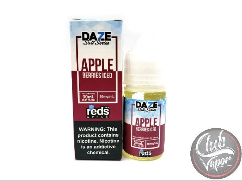 Berries Red's Apple ICED Salt E-Liquid 30mL by 7 Daze Salt Series