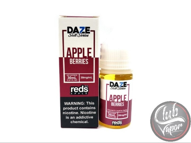 Berries Red's Apple Salt E-Liquid 30mL by 7 Daze Salt Series