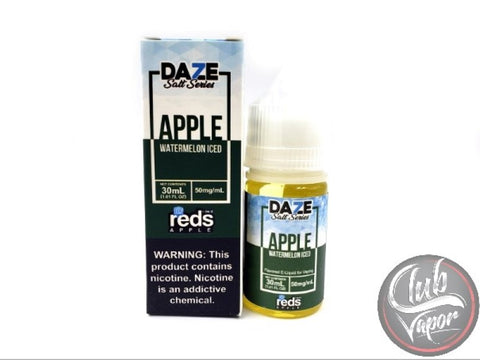 Watermelon Red's Apple ICED Salt E-Liquid 30mL by 7 Daze Salt Series