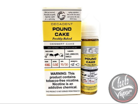 Pound Cake Basix Series by Glas E-Liquid 60mL