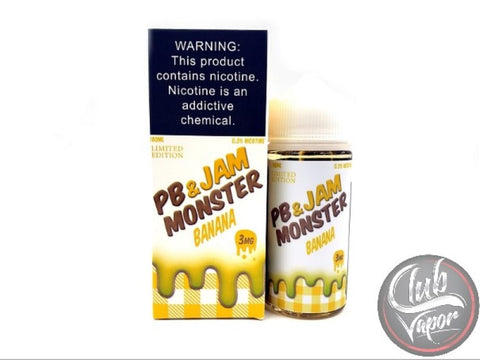 Banana PB Jam E-Liquid 100mL by Jam Monster Liquids