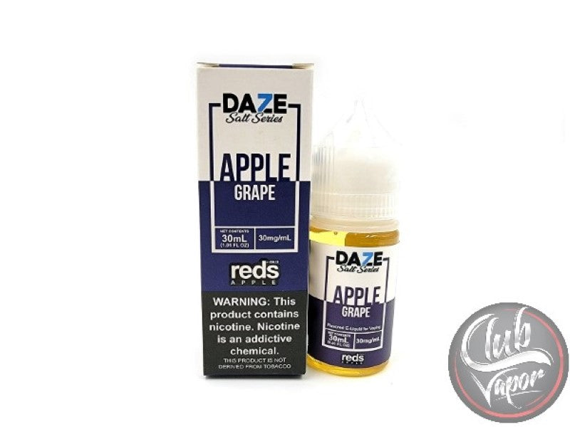 Grape Red's Apple E-Juice 30mL by 7 Daze Salt Series