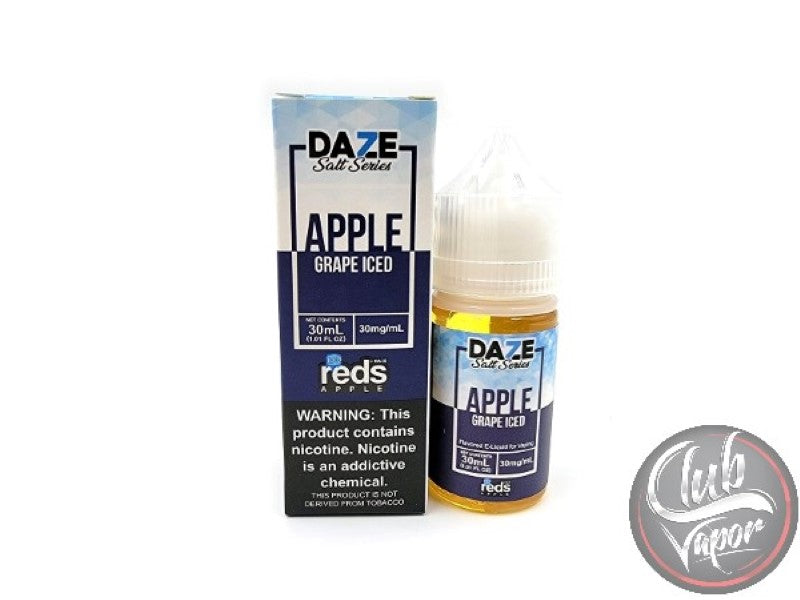 Grape Red's Apple ICED E-Juice 30mL by 7 Daze Salt Series